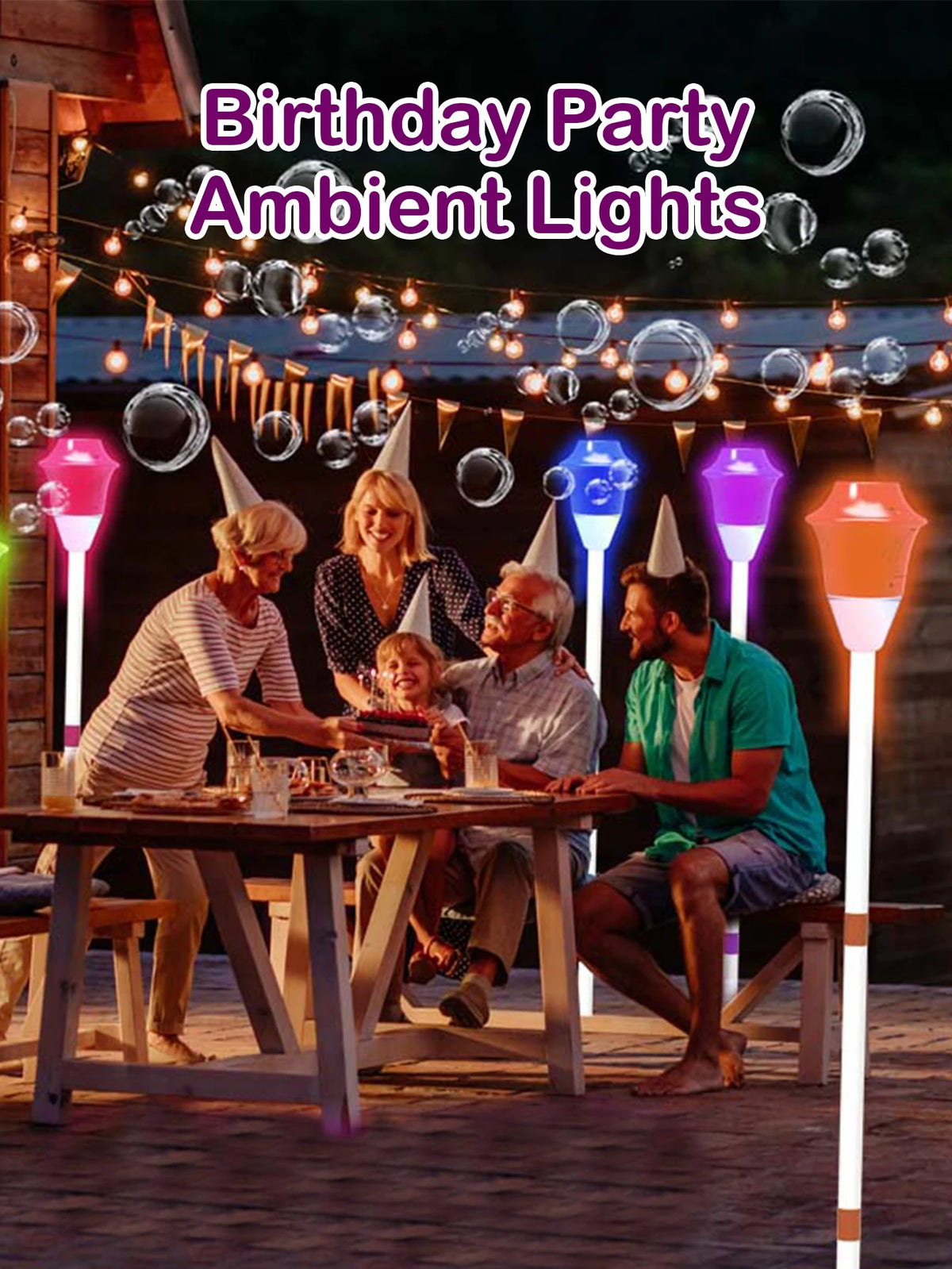 LED Bubble Machine for Parties — Cordless, Automatic