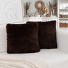 Luxury Faux Fur Throw Pillow Covers (Set of 2)