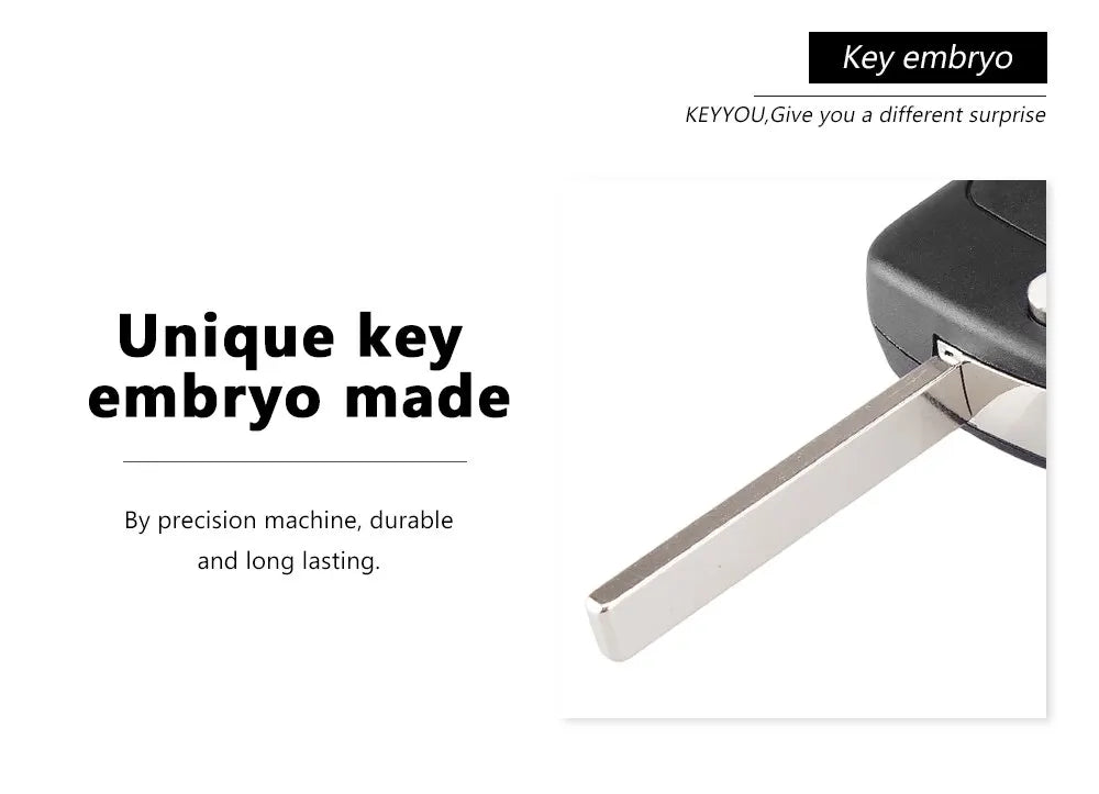 Flip-Style Replacement Key Shell for Select Chevrolet Models