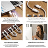 60W USB-C Fast Charging Cable with Braided Nylon Design