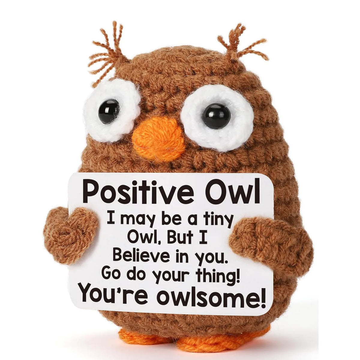 Handmade Crochet Pocket Hug Doll with Custom Message