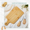 Bamboo Charcuterie Board Set with Cheese Tools