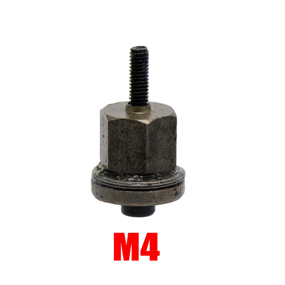 Ein einzelnes M4 manuelles Rivet-Nuttool gegen weißen Hintergrund.