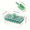 Double-Layer Portable Ice Cube Tray and Storage Box