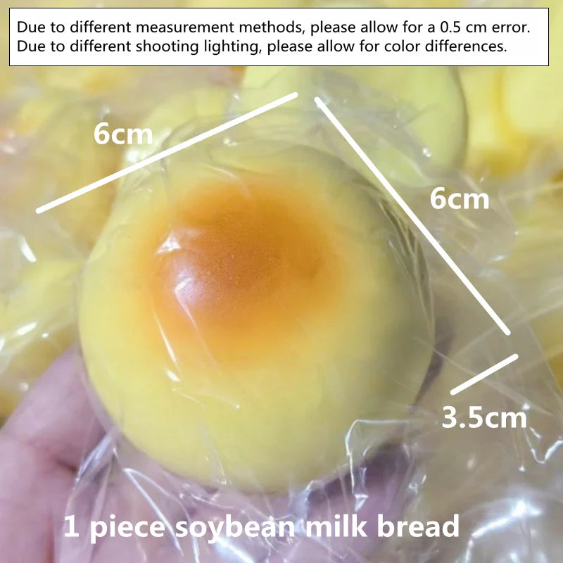 Slow-Rising Cheese Bread Squishy Stress Relief Toy