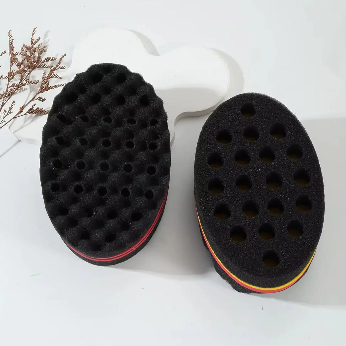 Professional Curl Defining Sponge Brush for Natural Hair