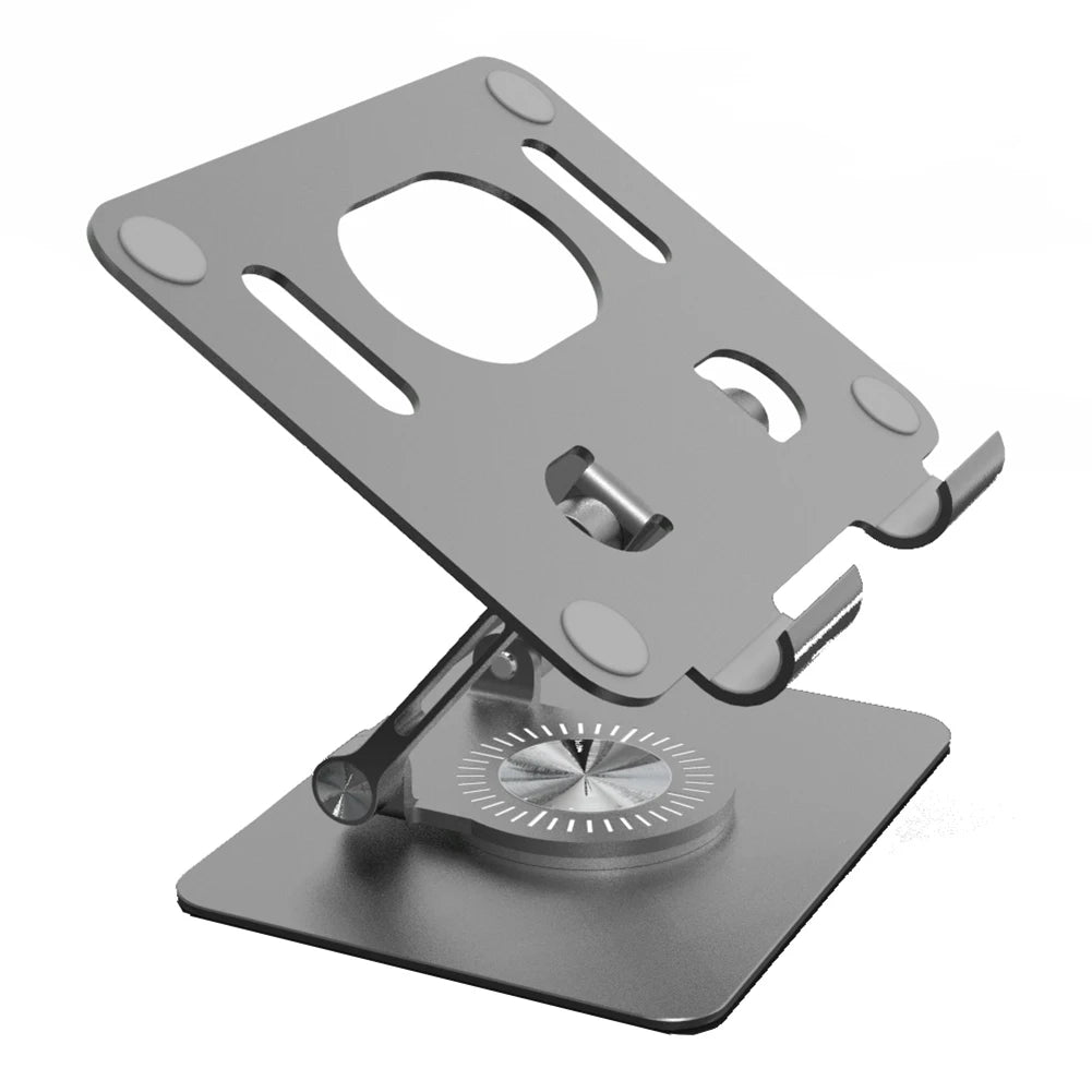 Foldable 360° Rotating Tablet and Phone Stand with Height Adjustment