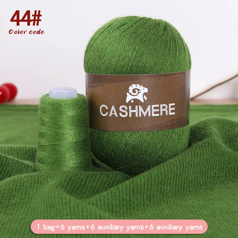 Premium 100% Cashmere Yarn 6-Skein Set for Knitting