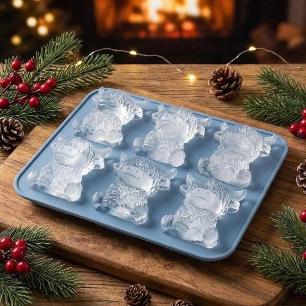 Highland Cow Silicone Ice Cube Tray