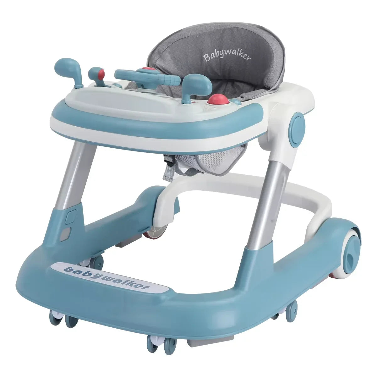 2-in-1 Convertible Baby Walker with Removable Activity Tray