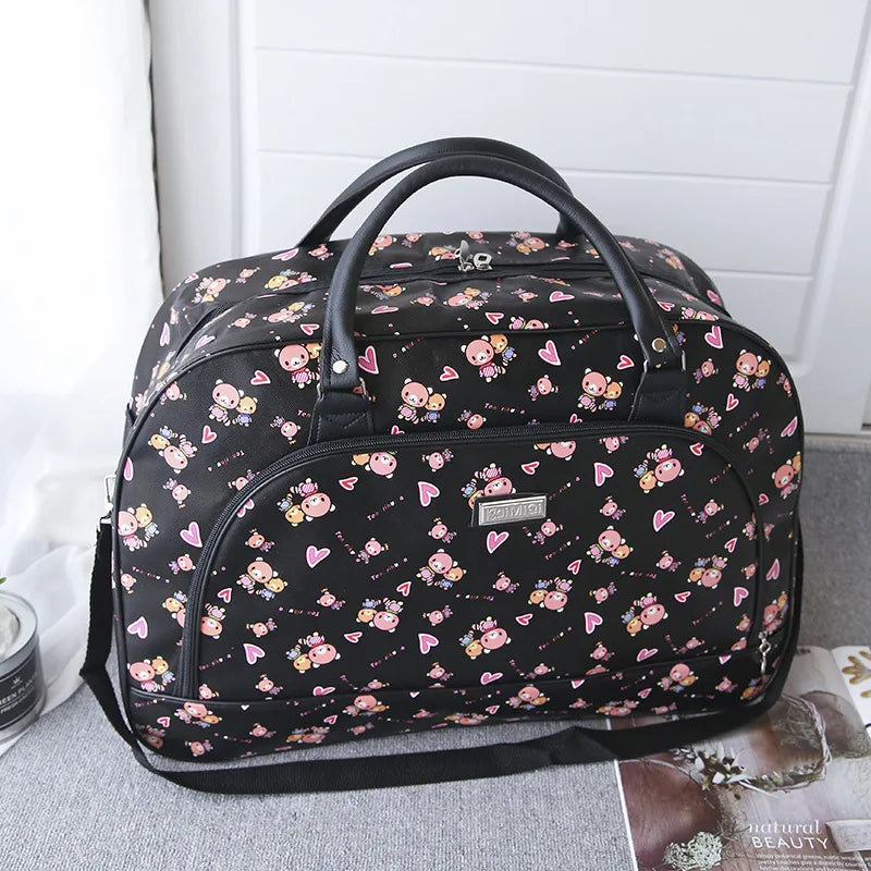 Floral Print Travel Duffle Bag for Women