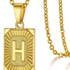 Initial Pendant Necklace in Stainless Steel