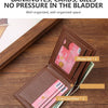Slim RFID-Blocking Leather Bifold Wallet with Cash Clip