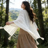 Boho Crochet Lace Cover-Up with Tassels