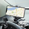 360° Rotating Car Phone Mount with Dashboard Clip