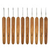 Bamboo Handle Crochet Hook Set with Ergonomic Grip