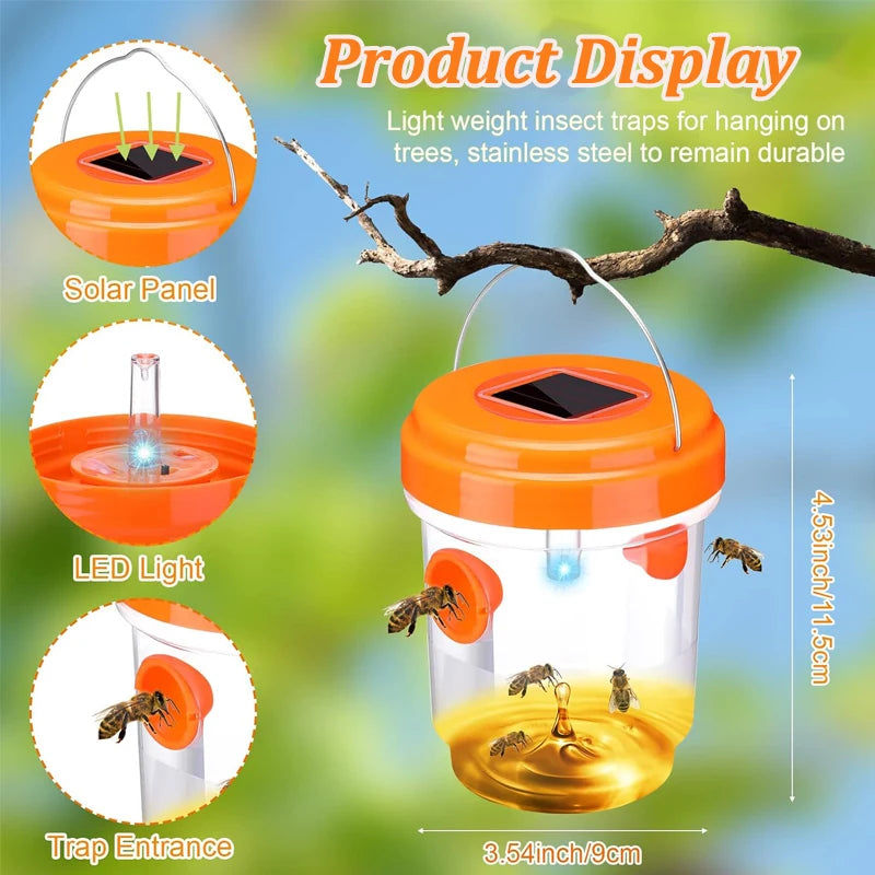Solar-Powered Outdoor Insect Trap