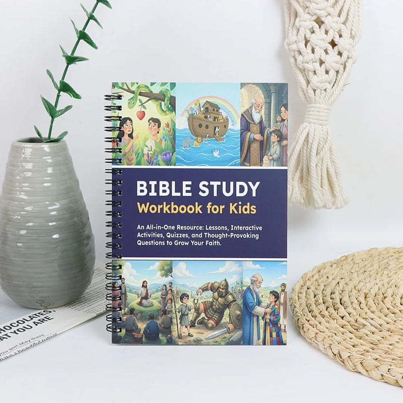Kinder-Bibel-Aktivbuch: Glaubensstärkende Lektionen & Quizfragen