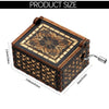 Wooden Hand-Crank Music Box - 'You Are My Sunshine' Engraved Keepsake Gift