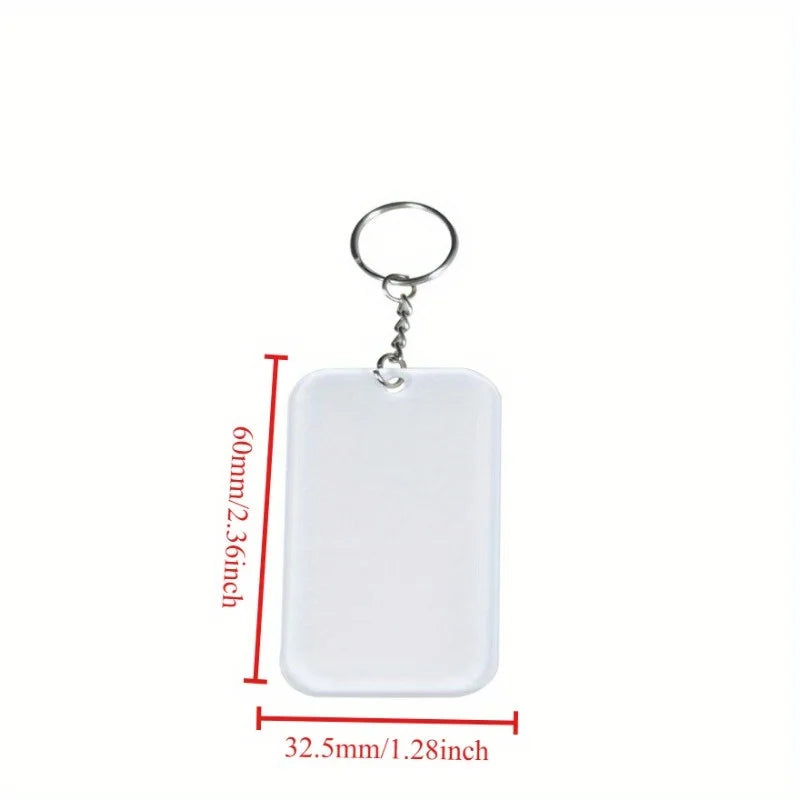 Personalized Photo Keychain with Heat Transfer Acrylic Design