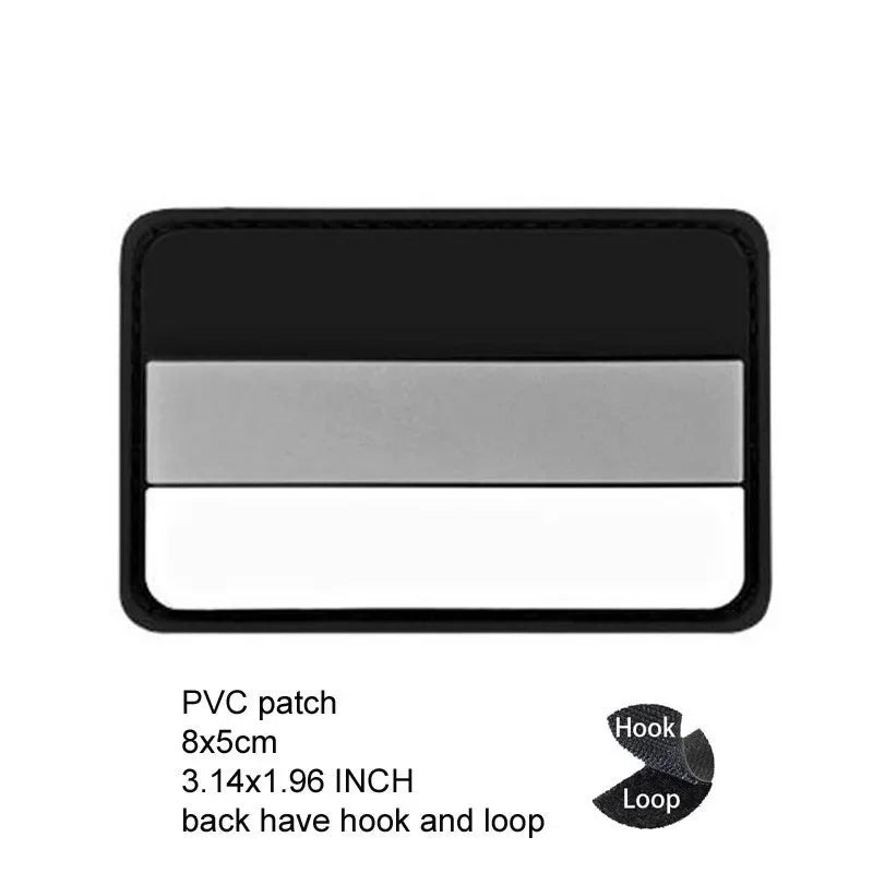 Luminous Reflective German Eagle Patch with Hook-and-Loop Backing