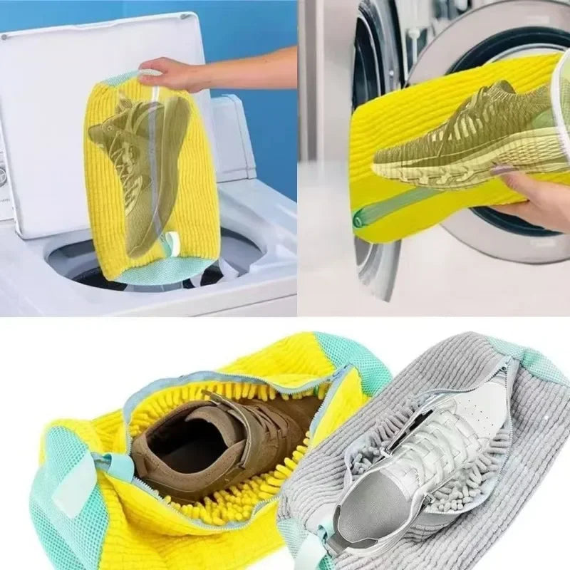 Shoe Laundry Bag with Soft Inner Lining for Sneakers