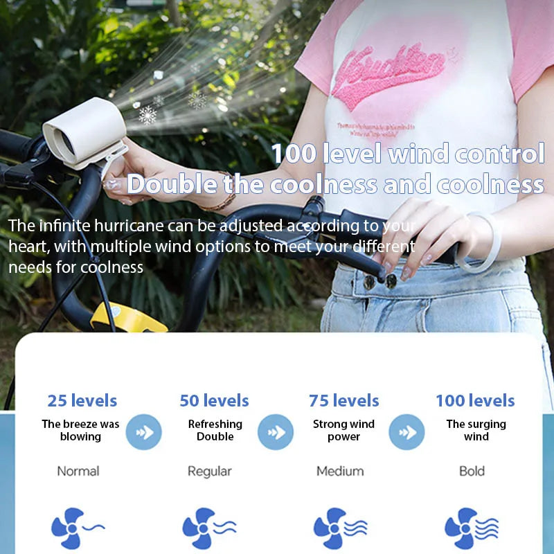 Portable USB Rechargeable Clip-On Fan