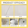 Before and after images showing the repair of chinaware cracks, bathtub holes, and sink gaps using a tile and stone crack rep