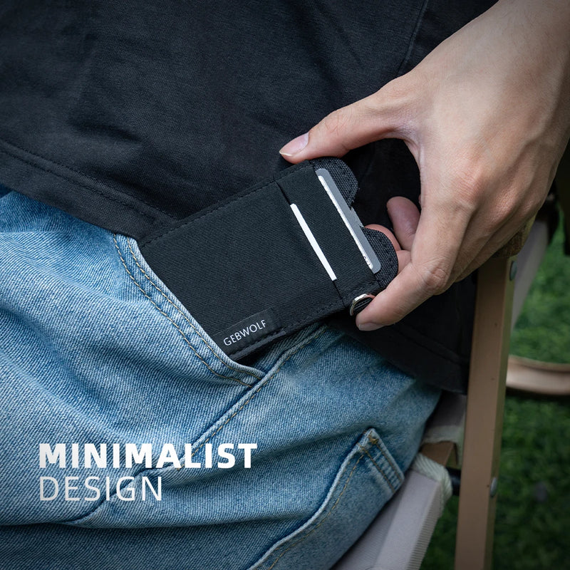 Minimalist Nylon Card Holder with RFID Protection