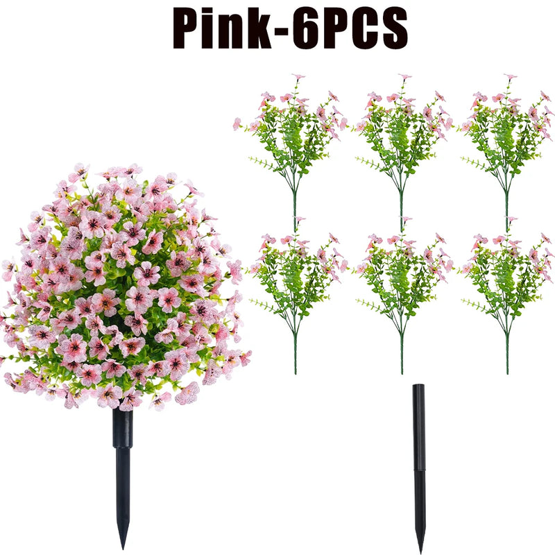 UV-Resistant Faux Orchid Branches for Indoor & Outdoor Decor