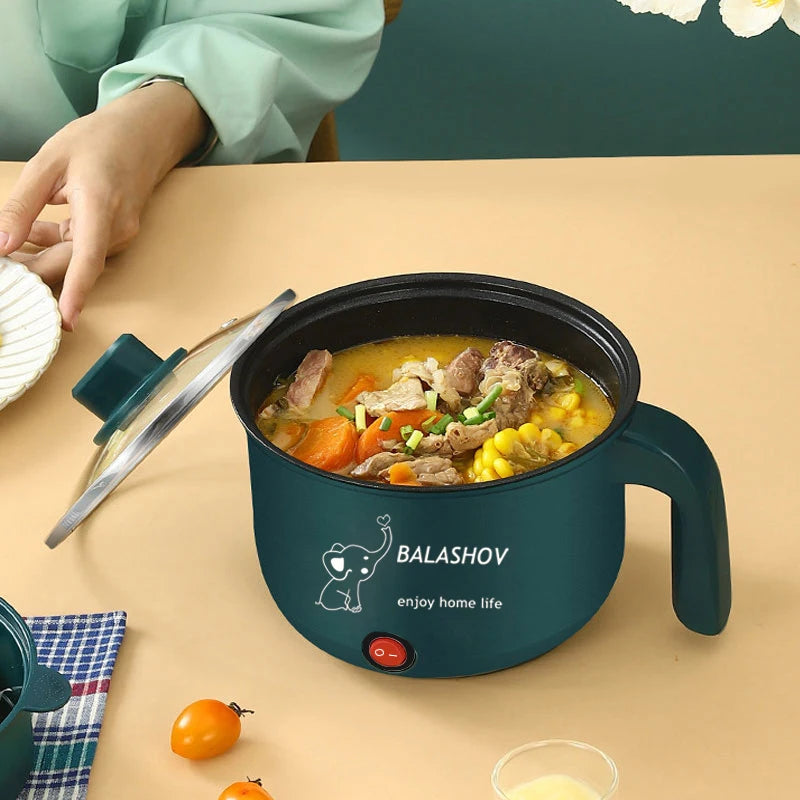 Compact 1.8L Electric Rice Cooker & Hot Pot