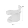 A white invisible bedsheet corner tightener clip designed to hold mattress or sofa covers.