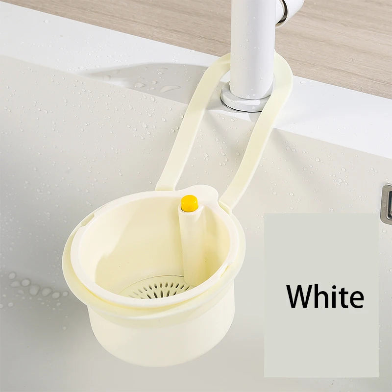 Push-to-Empty Hanging Sink Strainer Basket