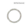 AB Pink Diamond crystal rhinestone start/stop button cover ring