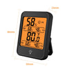 Digital Temperature and Humidity Monitor with Stand, Magnet, and Wall Mount