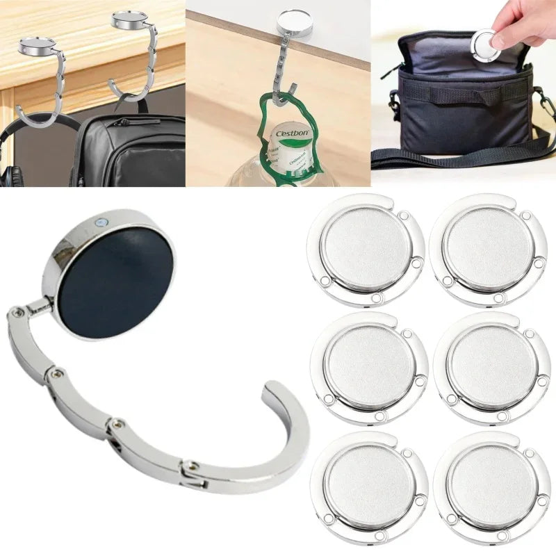Foldable Table Bag Hook – Durable Purse Hanger for Any Surface