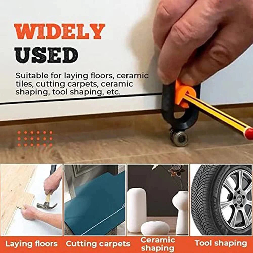 Adjustable Contour Gauge with Lock – Precision Profile Scribing Tool for Woodworking