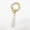 Boho Silicone Bead Keychain with Tassel