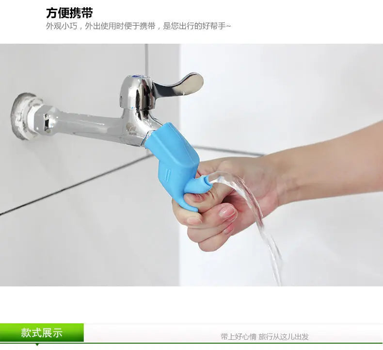 Flexible Silicone Faucet Extender for Sink & Bathroom