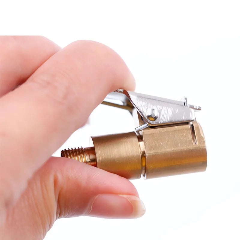 Brass Tire Inflator Valve Connector with Safety Relief