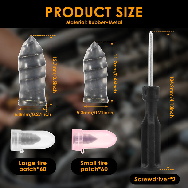Tire Repair Plug Kit with Tools