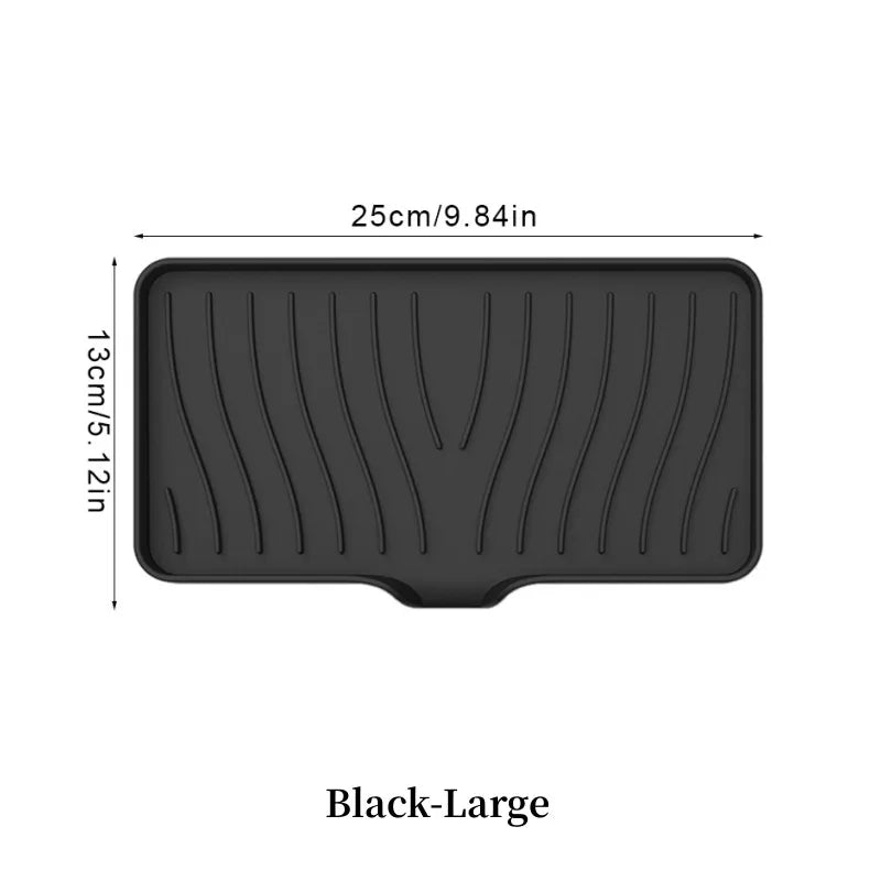 Silicone Drain Soap Dish with Anti-Slip Base