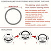 Diagram showing the installation steps for a heart-shaped steering wheel cover, labeled I, II, and III.