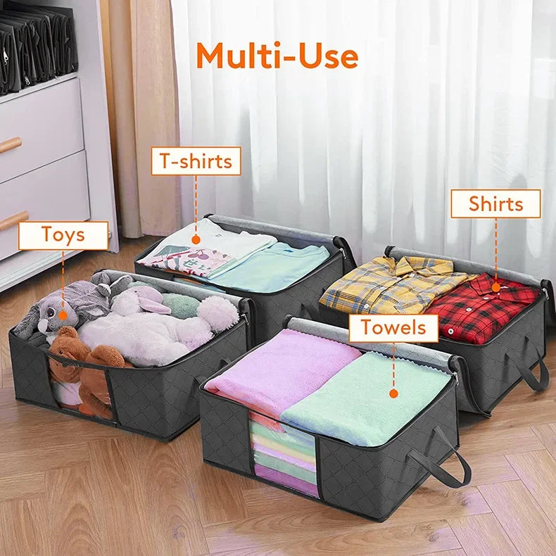 Foldable Storage Bags for Clothes and Blankets