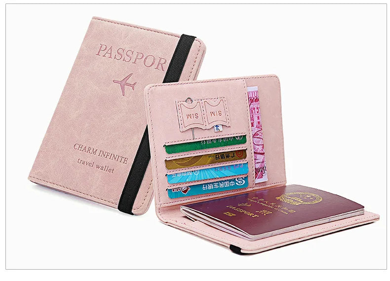 RFID-Blocking Passport Holder with Card Slots