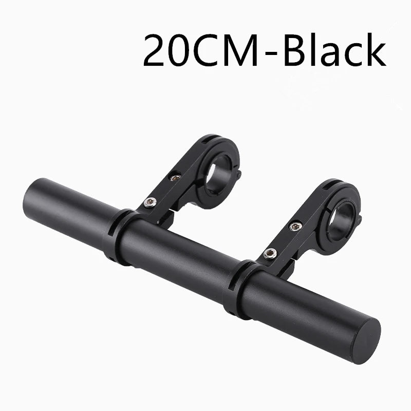 Black 20cm Aluminum Alloy Bicycle Handlebar Extender Mount