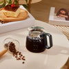 16oz Borosilicate Glass Coffee Mug with Lid