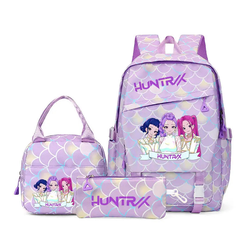 KPop Demon Hunters Backpack Set with Lunch Bag and Pencil Case