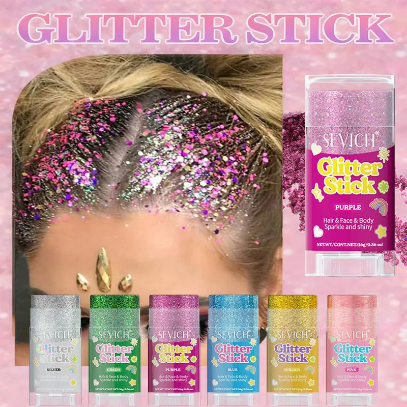 Mermaid Glitter Gel Stick for Face, Hair & Body