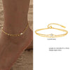 Layered Gold-Plated Stainless Steel Anklet